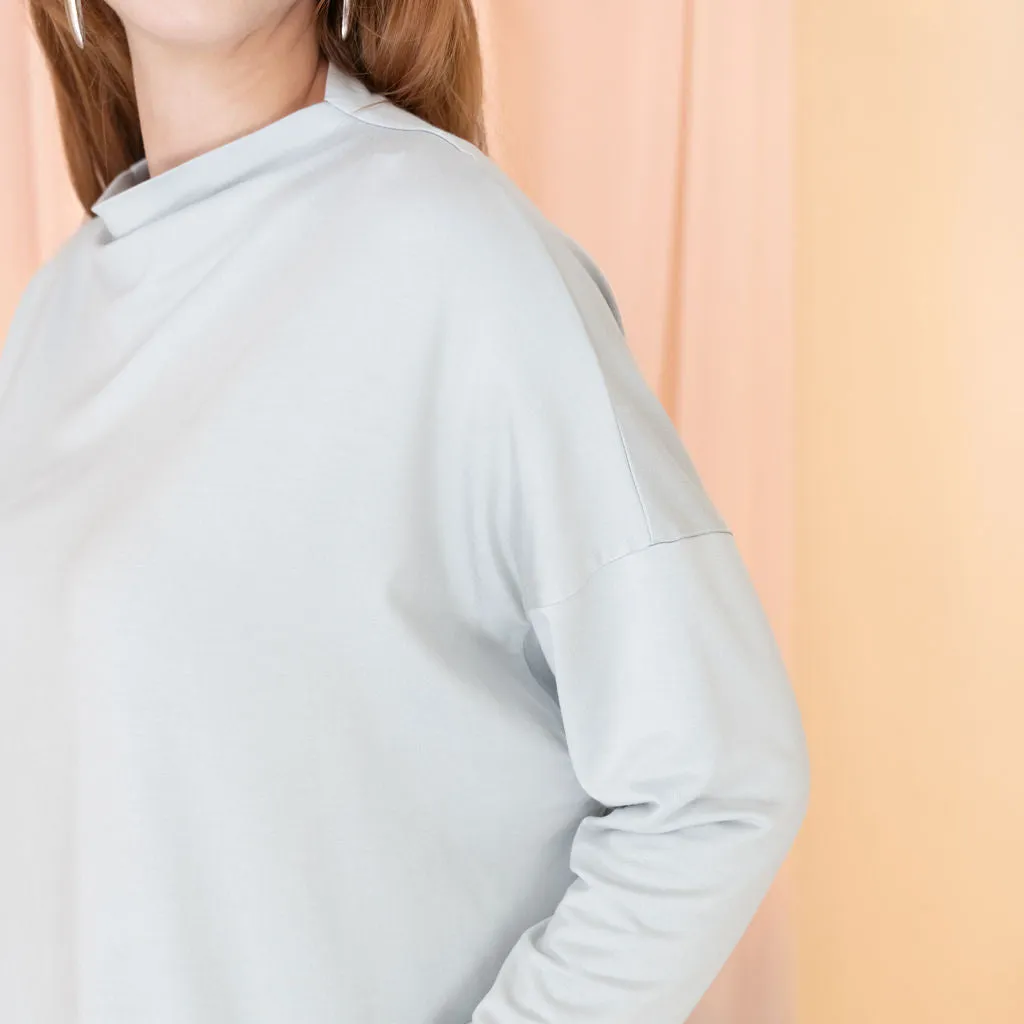 The Dressy Mock Neck Sweatshirt