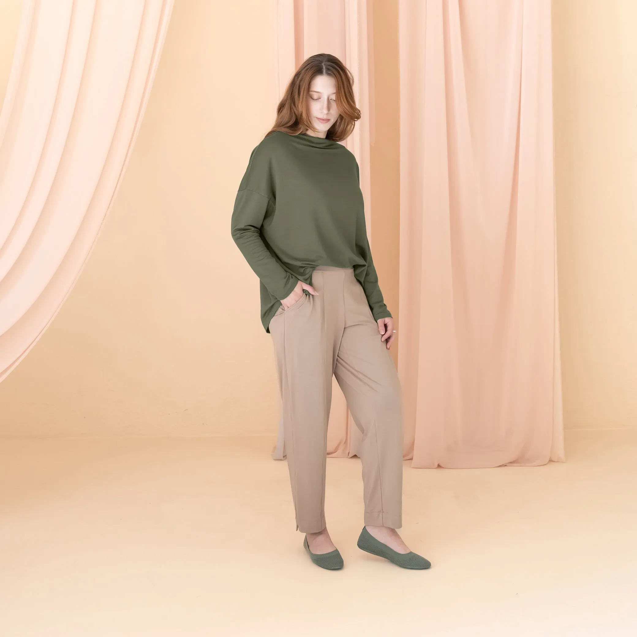 The Dressy Mock Neck Sweatshirt