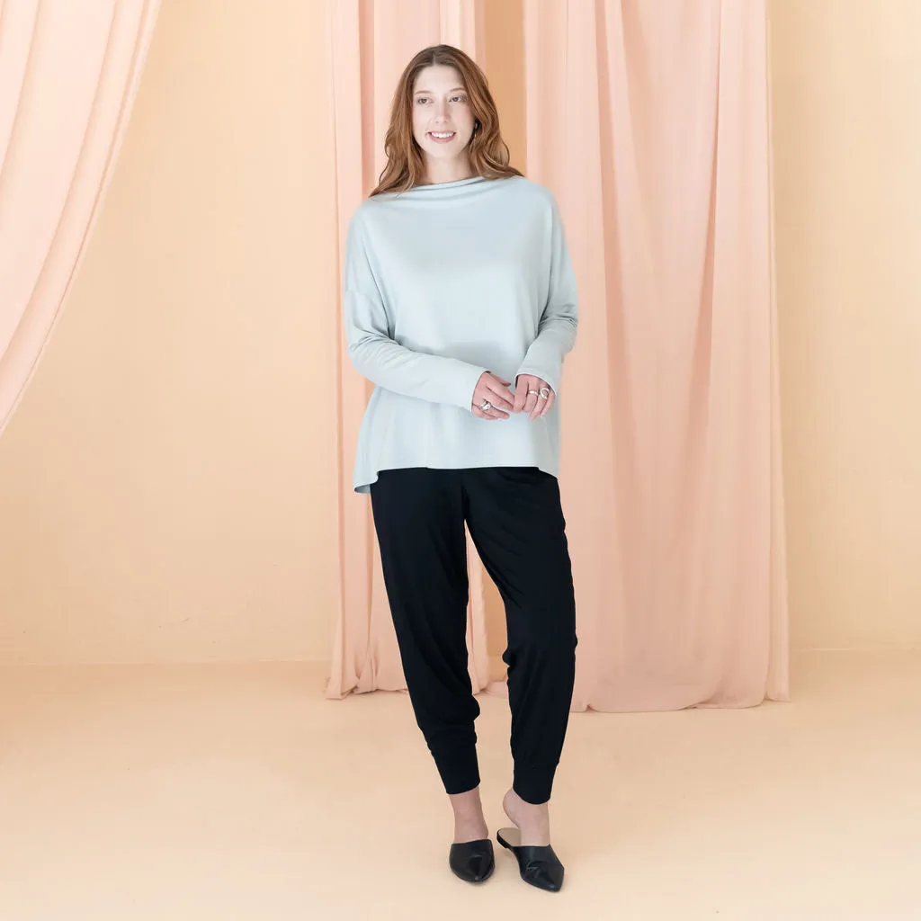 The Dressy Mock Neck Sweatshirt