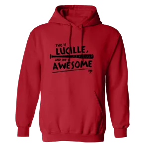The Walking Dead Lucille Is Awesome Fleece Hooded Sweatshirt