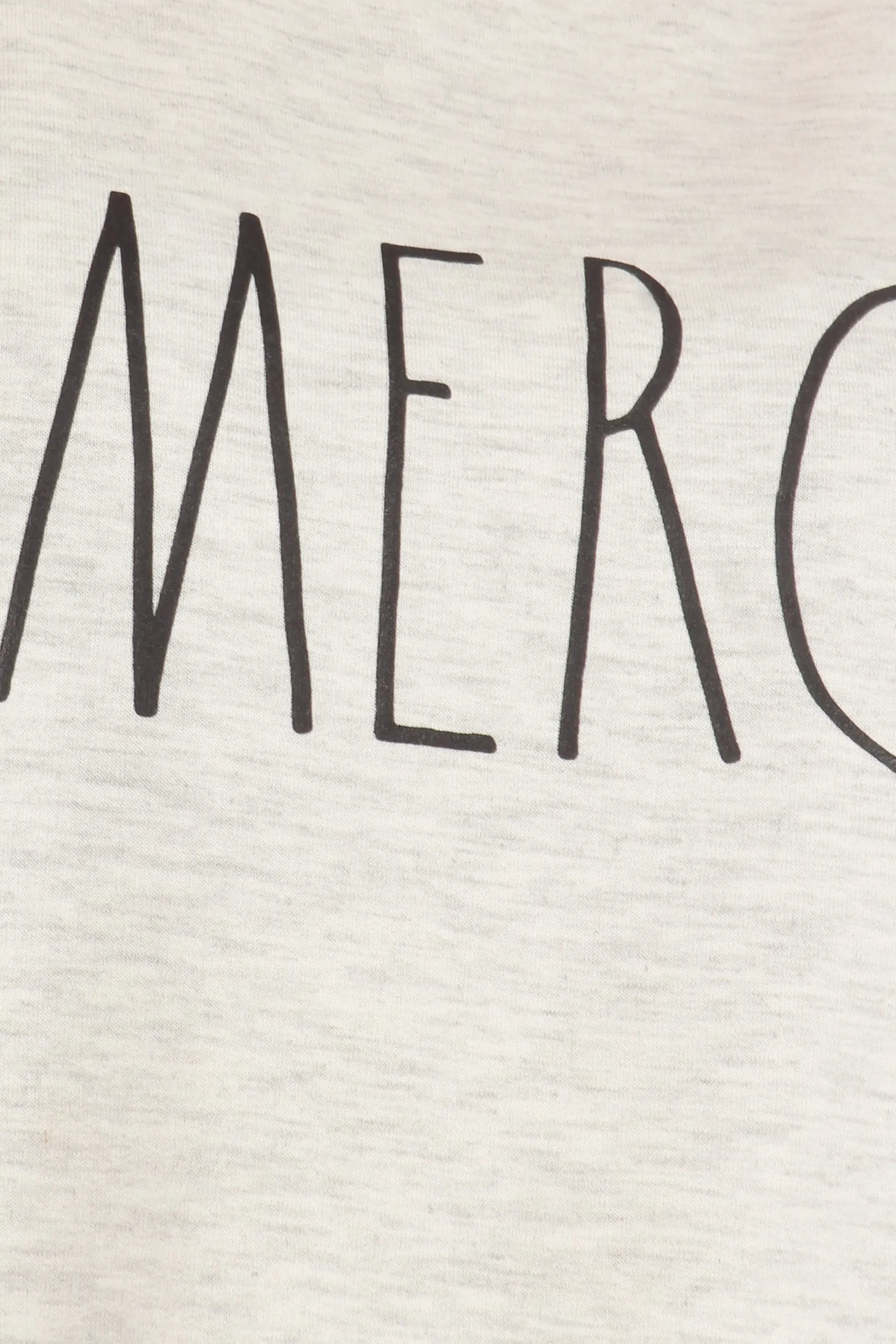 Women's "MERCI" Long Sleeve Studio Raglan Sweatshirt