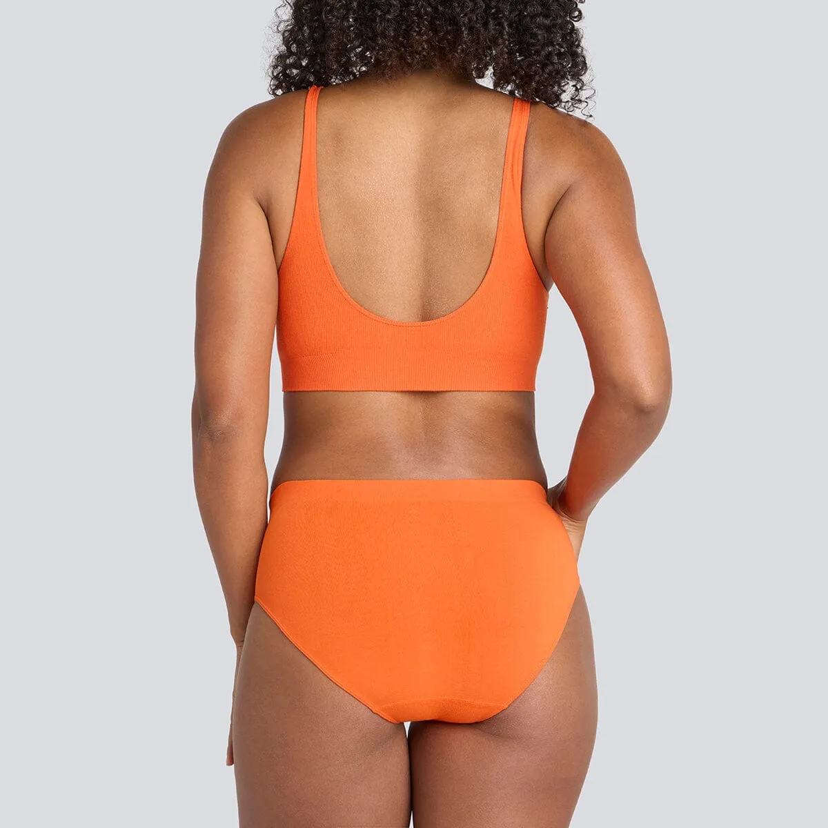 Women's SmoothFit Bikini Brief - Orange Crush