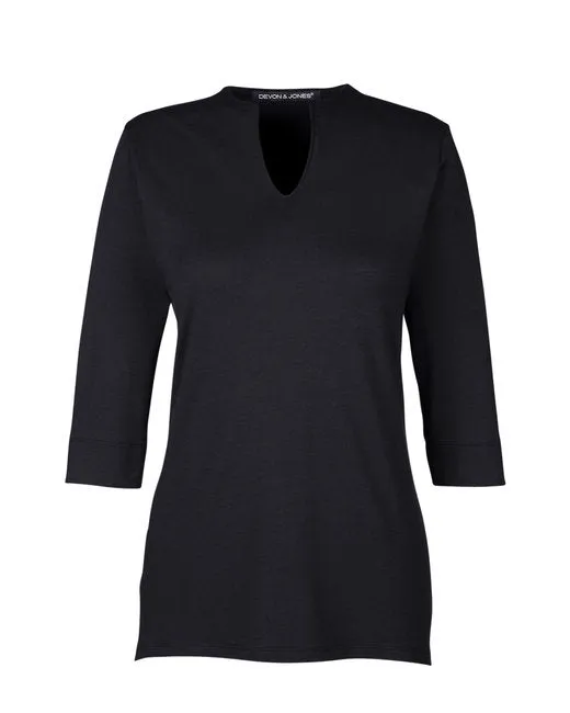 Women's Tailored Open Neckline Top